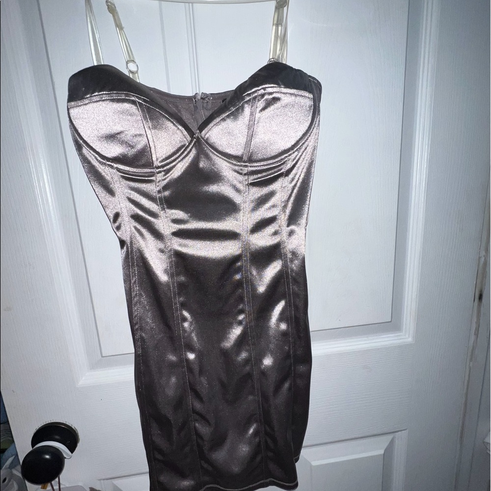 Satin mini dress